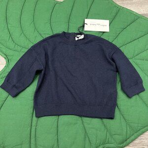 Miles the Label 6M Navy Blue Merino Wool Lightweight Sweater